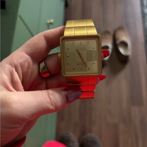 Nixon Gold Square Watch